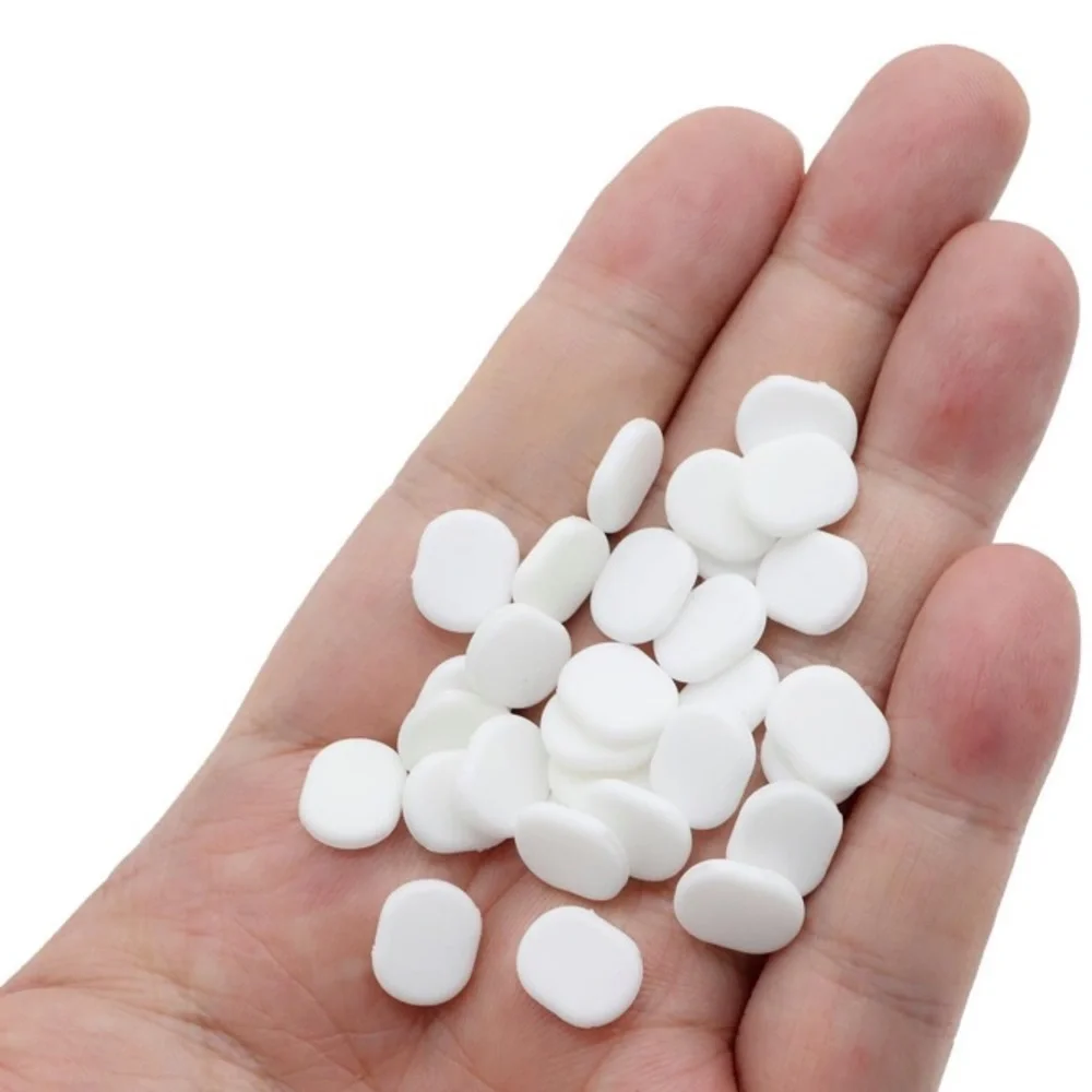 12 Pieces Earring Clip On Pads Clear and White Silicone Comfort Cushions. - Picture 4 of 5